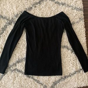 ASOS off the shoulders long sleeve top